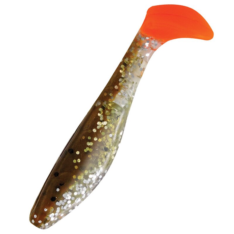 B111OT klar silber Gl/olivebraun-Gl/orange tail