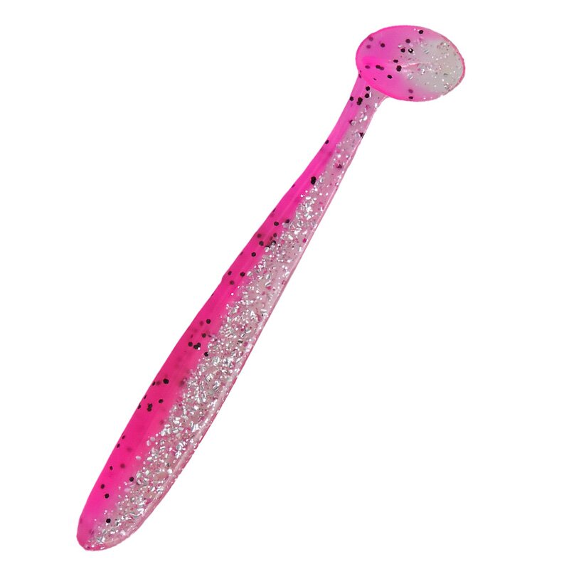 B315 klar silber Glitter / hot pink Glitter