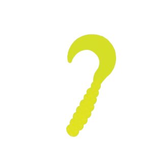 BBB Fat Grub 2" 5 Stück (ca. 5 cm) 029 Opaque Chartreuse