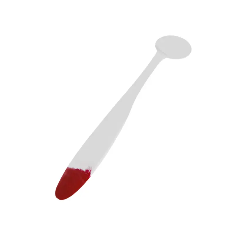 001RPH reinweiss / red painted head
