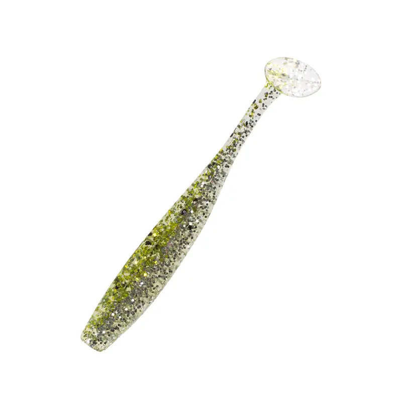 B303 klar silber Glitter / chartreuse Glitter