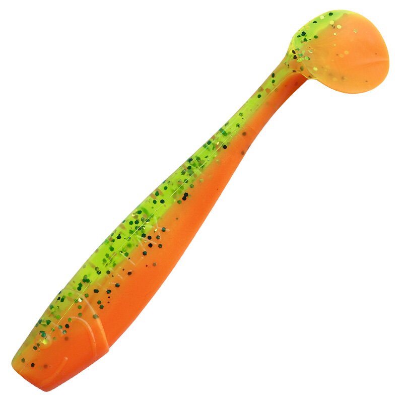 B141 orange-Glitter / fluogrün-Glitter