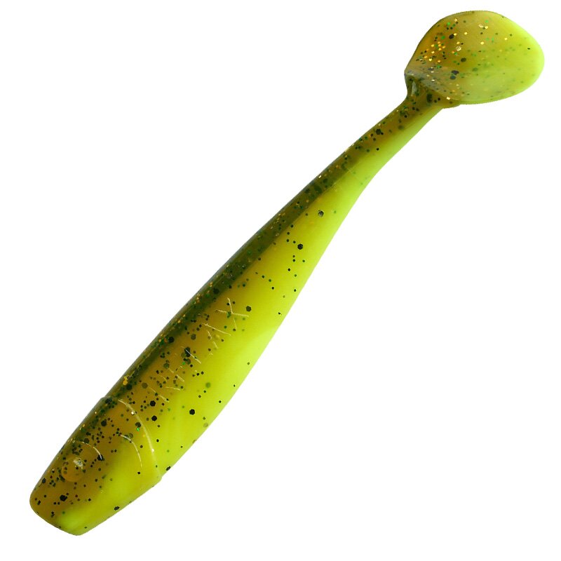 B110 fluogelb  / olivebraun-Glitter