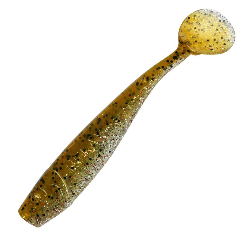 B111 klar silber Glitter / olivebraun-Glitter