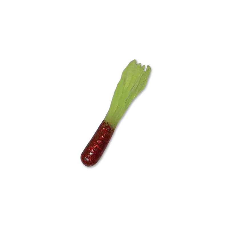 G009 Red-Glitter / chartreuse
