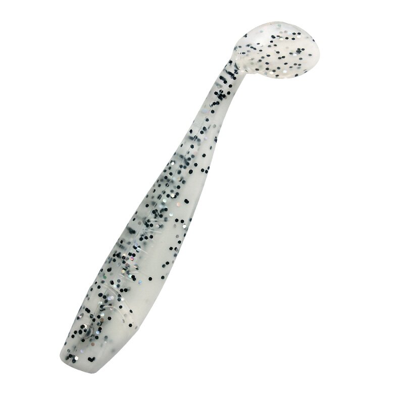 B008 reinweiss / klar salt´n pepper Glitter