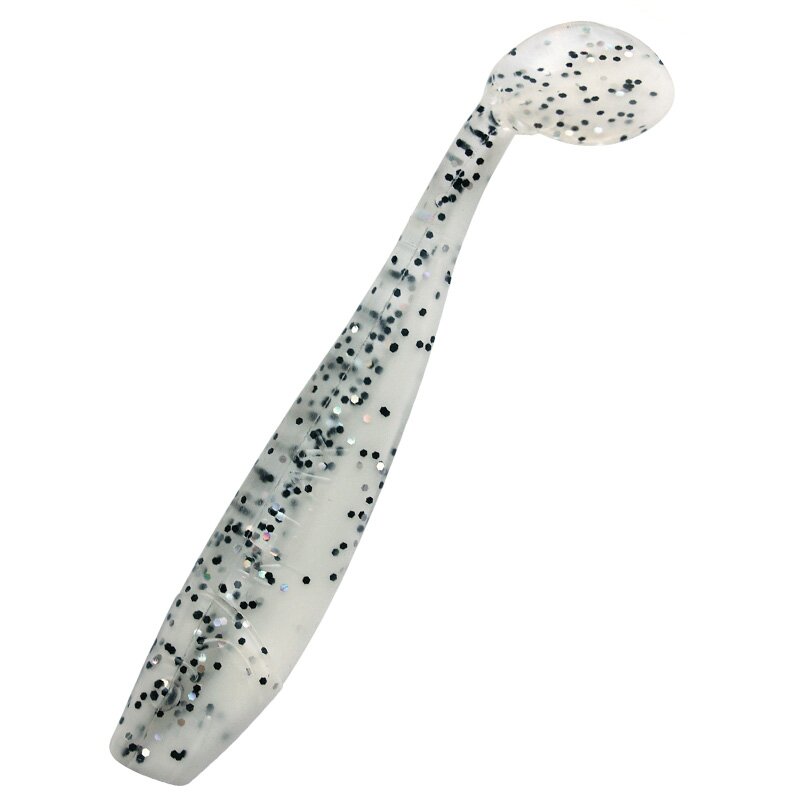 B008 reinweiss / klar salt´n pepper Glitter