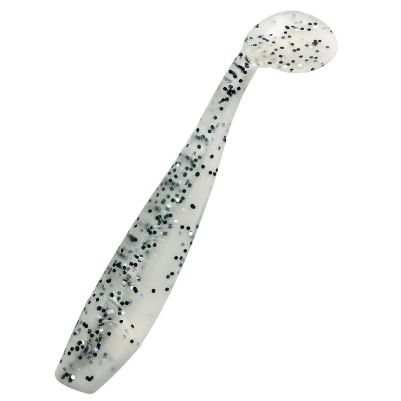 B008 reinweiss / klar salt´n pepper Glitter