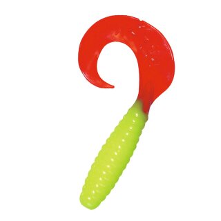 Relax Twister VR5" - 10 Stück (SX Twister 4" (ca. 8,0 cm) 097 fluogelb / red tail