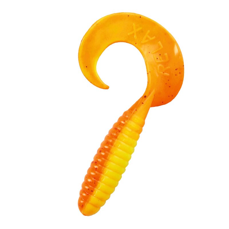B033 fluogelb  / orange-silber glitter