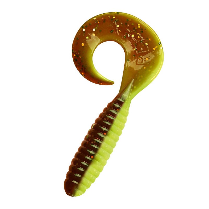 B110 fluogelb  / olivebraun-glitter