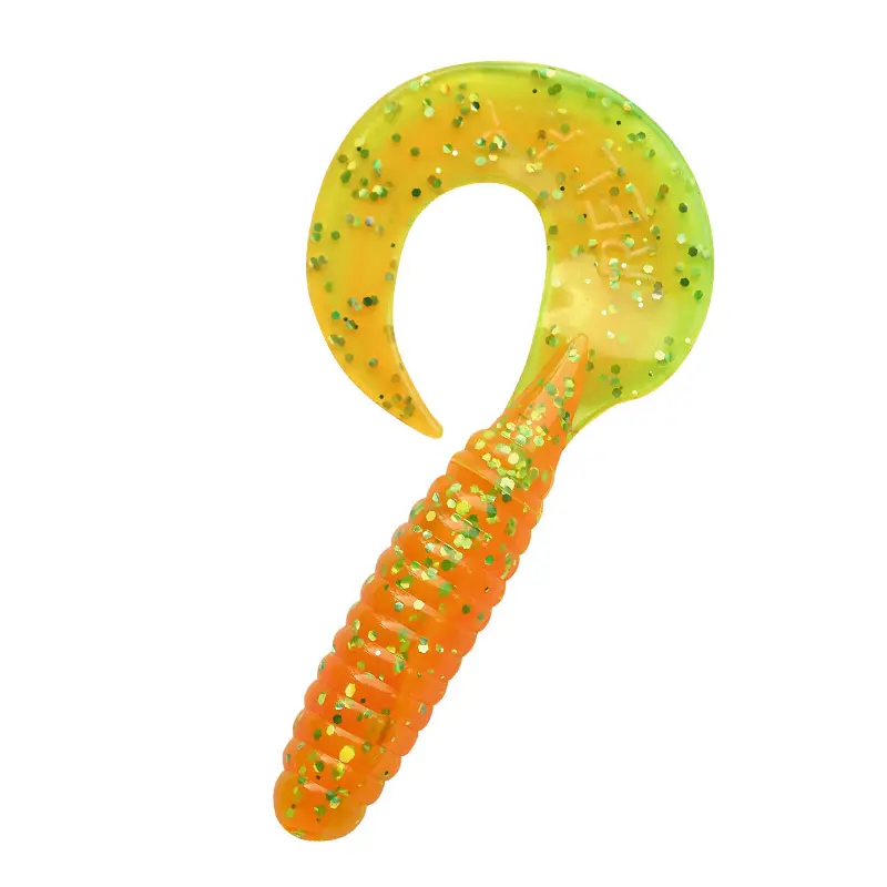 B141  orange-glitter / fluogrün-glitter
