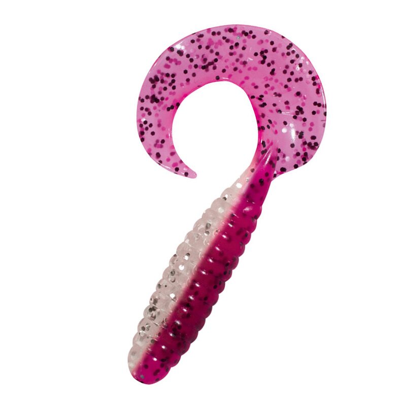 B315 klar silber Glitter / hot pink Glitter