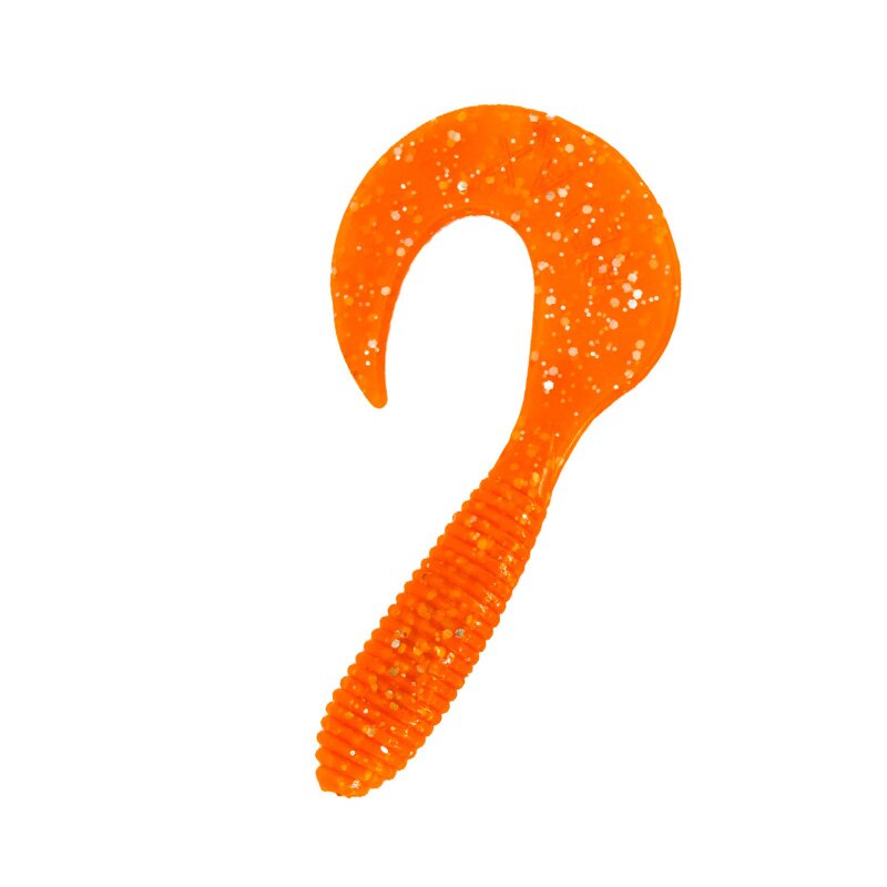 028 klar fluoorange Glitter