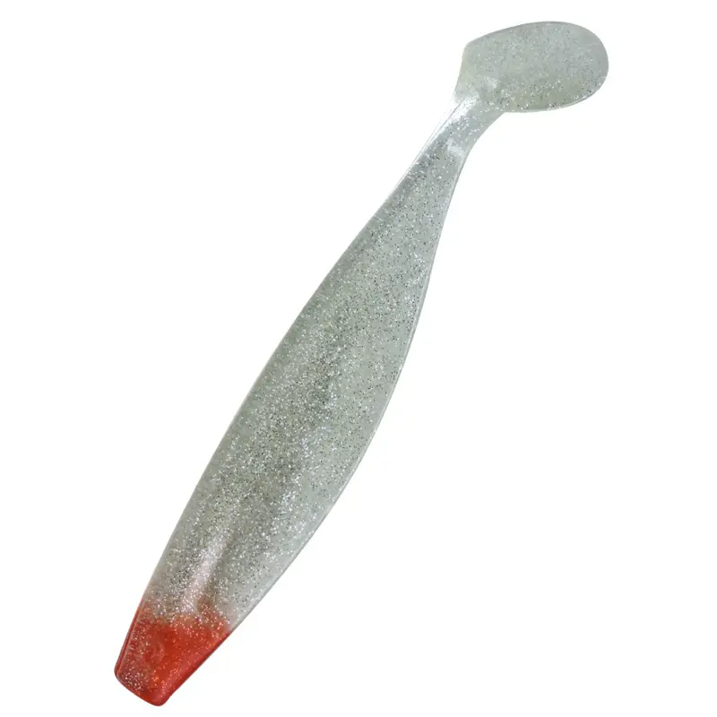 064RH klar silber-Glitter / red head