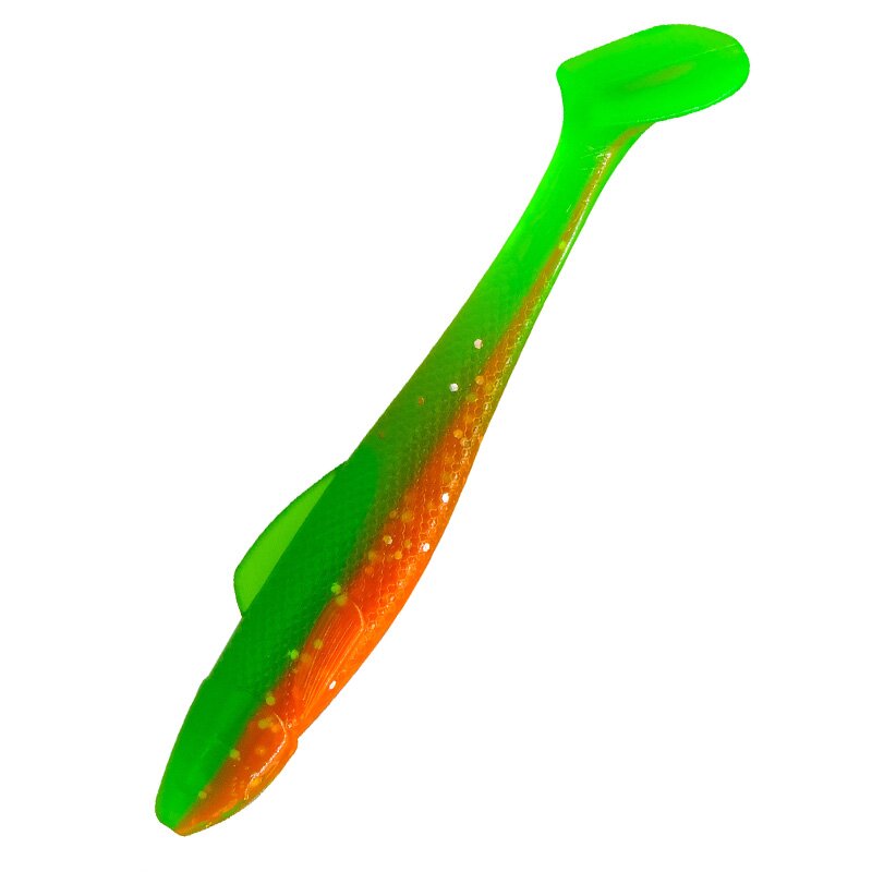 B141 orange-Glitter / fluogrün-Glitter