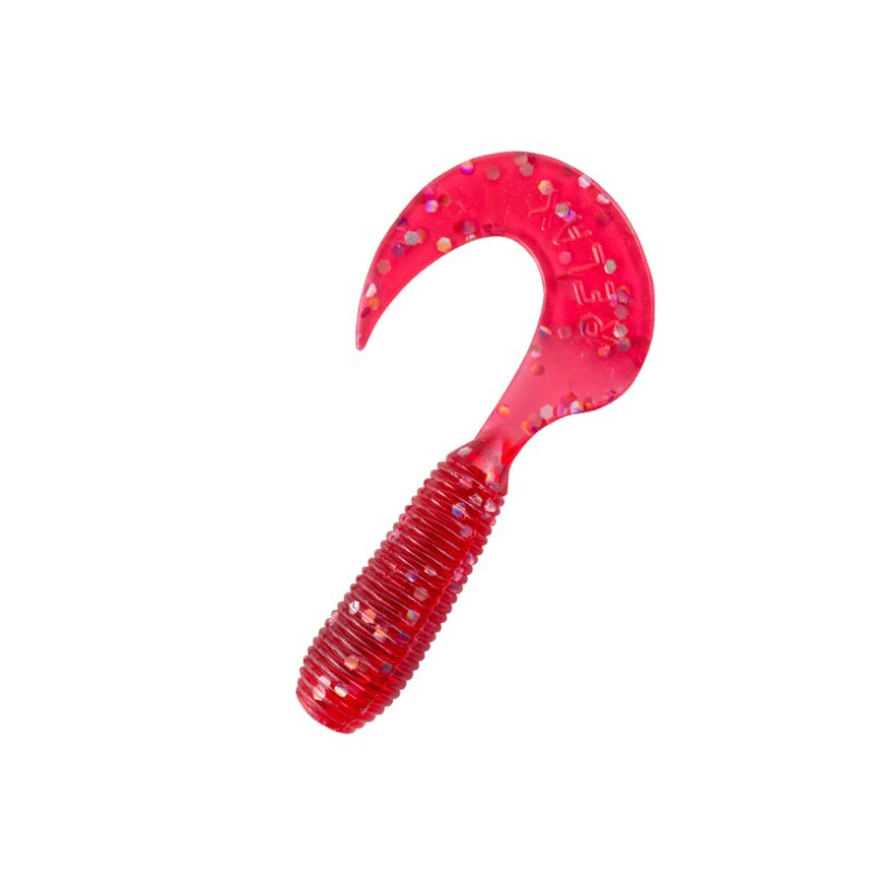 076 rot transparent glitter