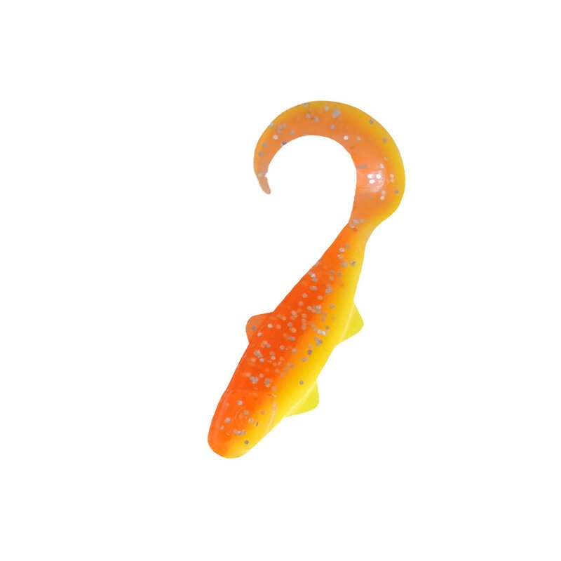 B033 fluogelb  / orange-silber Glitter