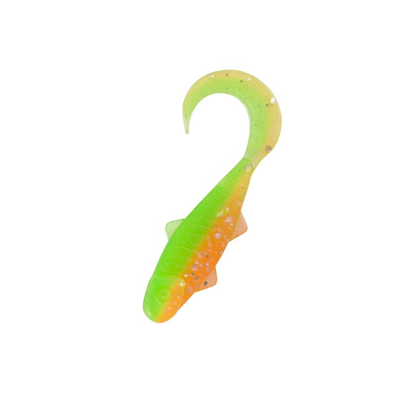 B141 orange-Glitter / fluogrün-Glitter
