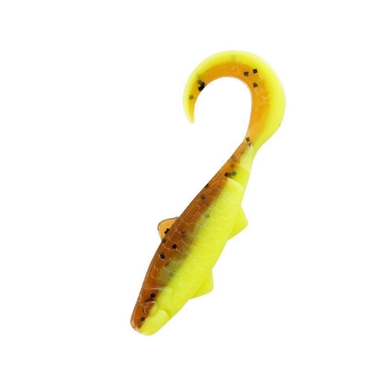 B110 fluogelb  / olivebraun-Glitter