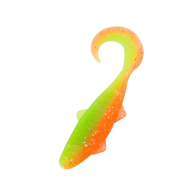 B141 orange-Glitter / fluogrün-Glitter