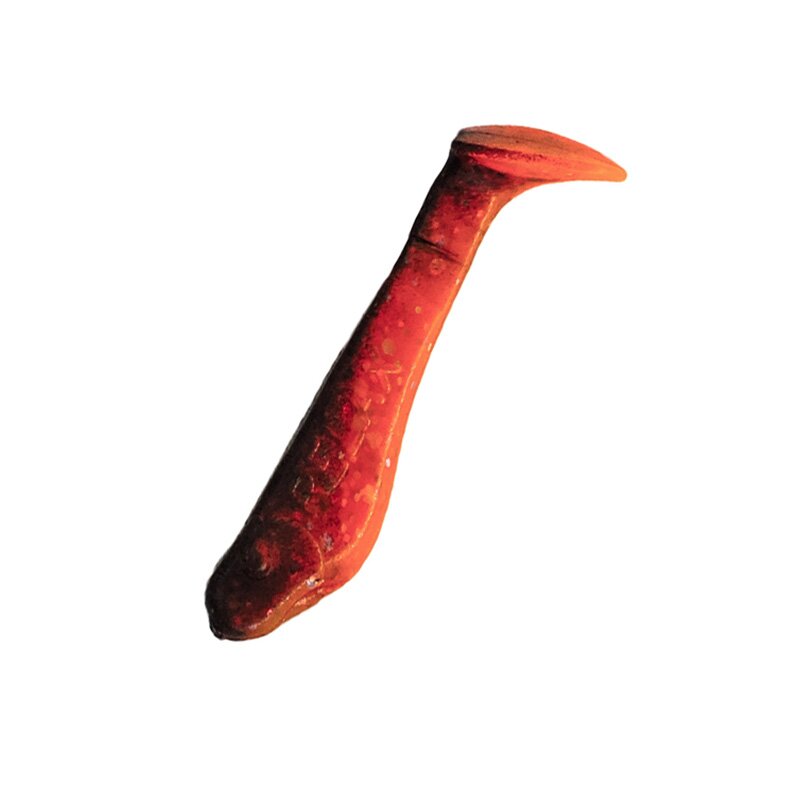122 klar fluoorange-Glitter / schwarz