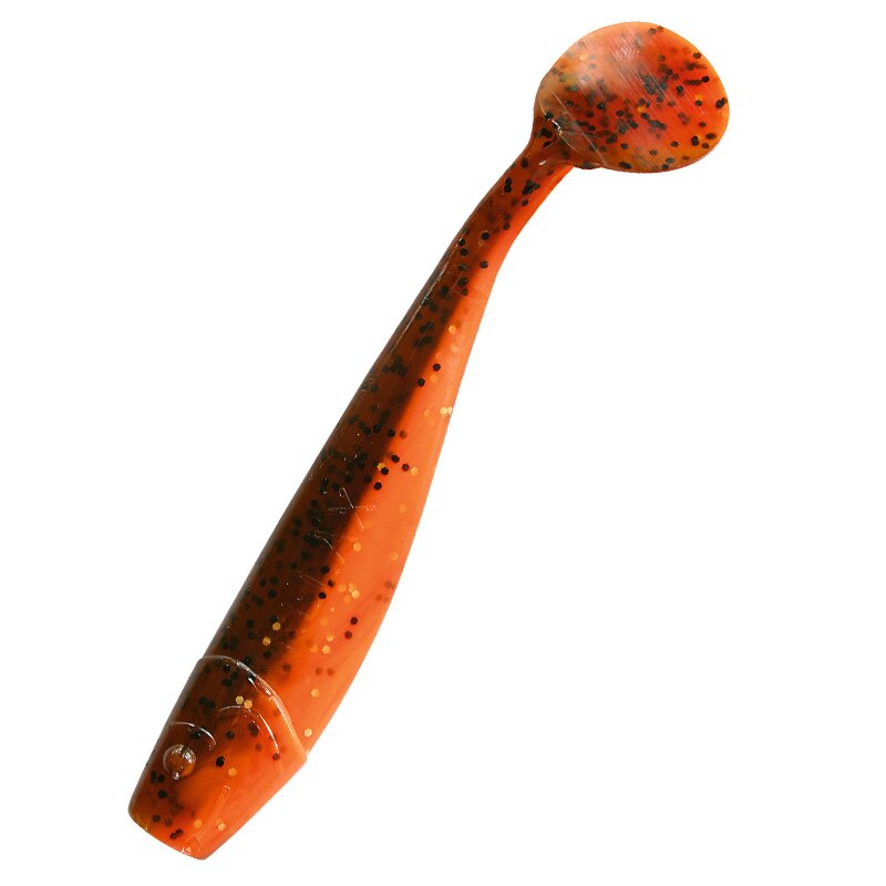 B068 orange glitter / olivebraun glitter