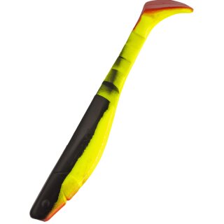 Relax Kopyto Shad 8L" 20 cm Gummifisch 1 Stück 056 fluogelb / schwarz