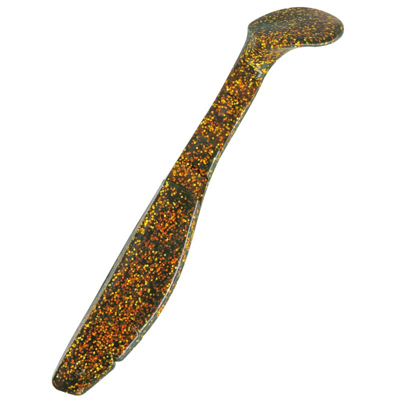 Relax Kopyto Shad 8L" 20 cm Gummifisch 1 Stück 092 motoroil-gold-Glitter