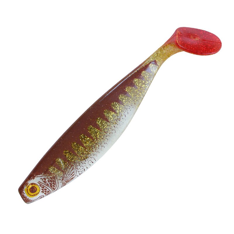 077ZBRT klar gold Gl./Zander/weiß/red tail