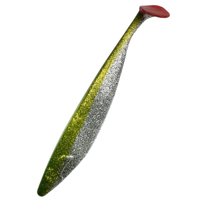 153SRT Kristal-Silber-Glitter / Grün / Red tail
