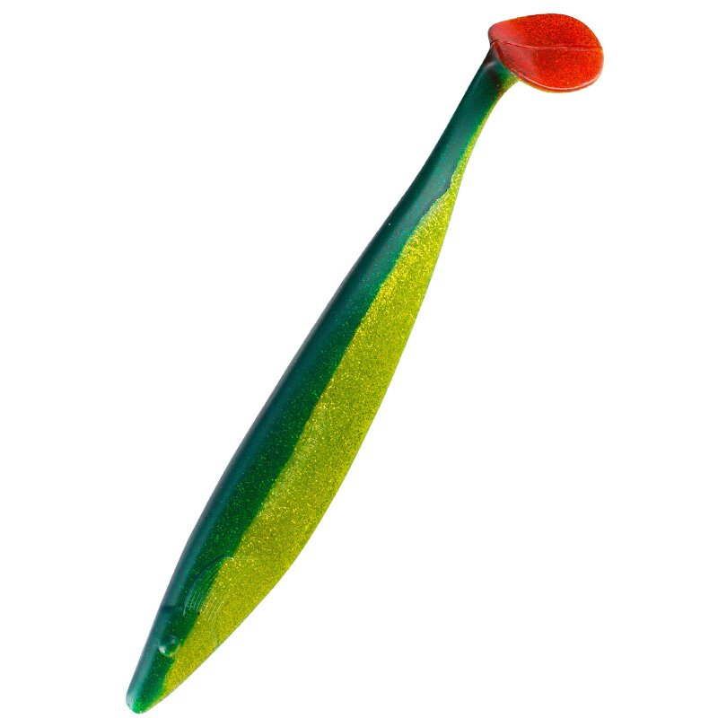 203RT Grün(chartreuse)-Glitter / Blau  / Red tail