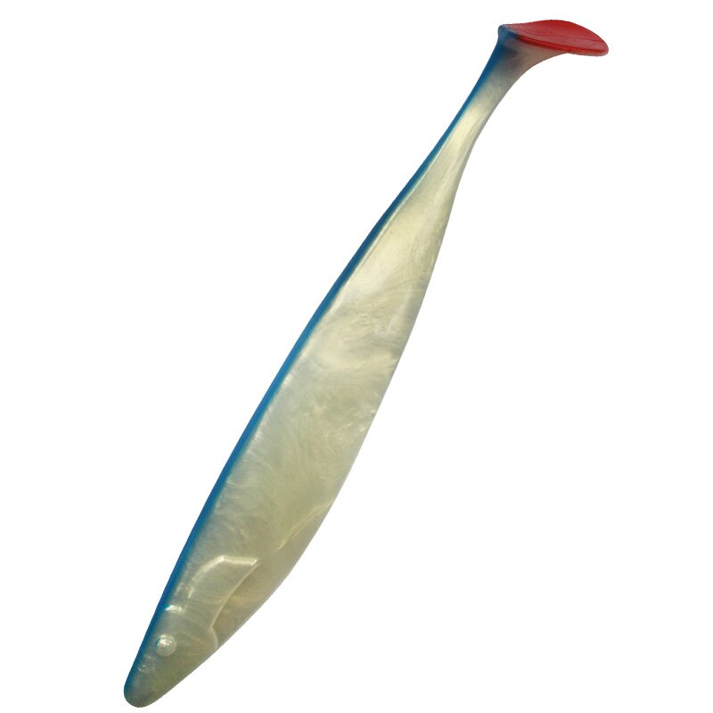 028RT Goldperl / Blau / Red tail