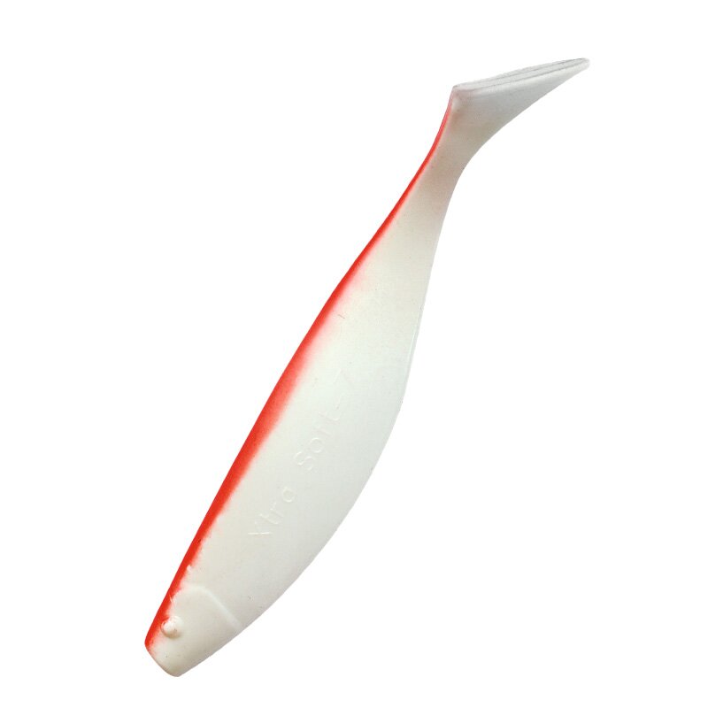 003R reinweiss / rot / red tail