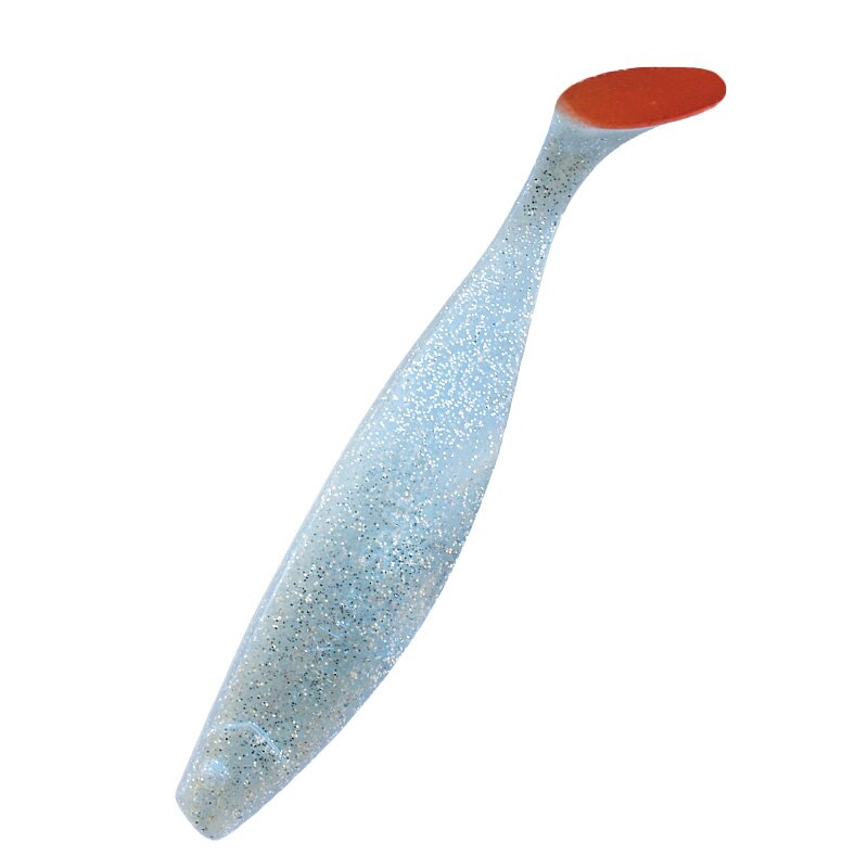 043R blauperl-Glitter / red tail