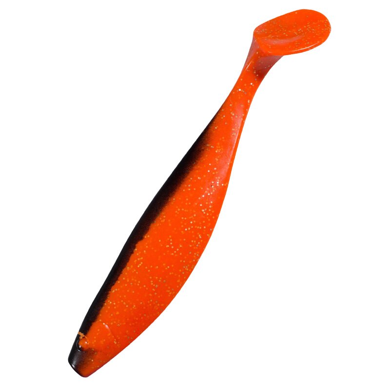 074 orange-Glitter / schwarz