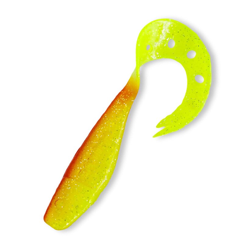 068 grün(chartreuse)-Glitter / rot