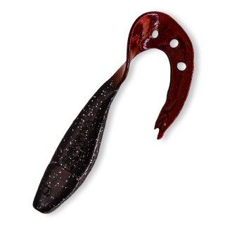 Delalande Sandra Twister 6" 15 cm 2 Stück 204 schwarz-rot-Glitter