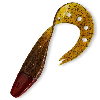 Delalande Sandra Twister 9" 23 cm 1 Stück 220 klar bernstein-Glitter