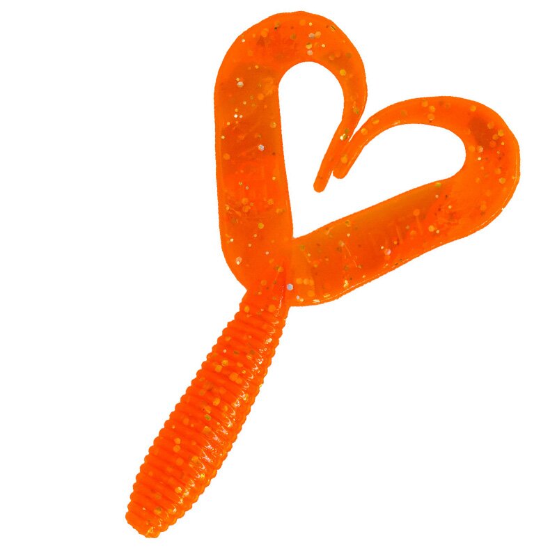 028 klar fluoorange Glitter